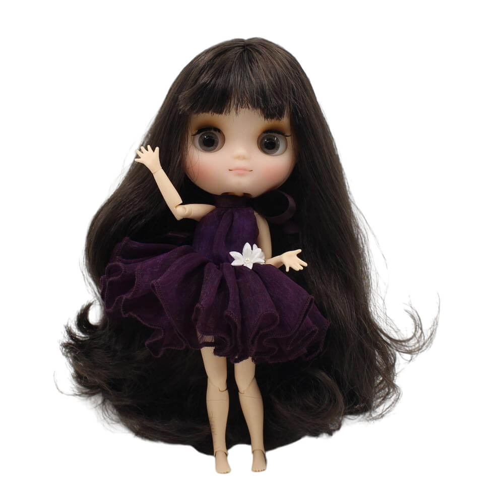 Middie Blythe Doll with Brown Hair, Tilting-Head & Jointed Body Middie Blythe Dolls