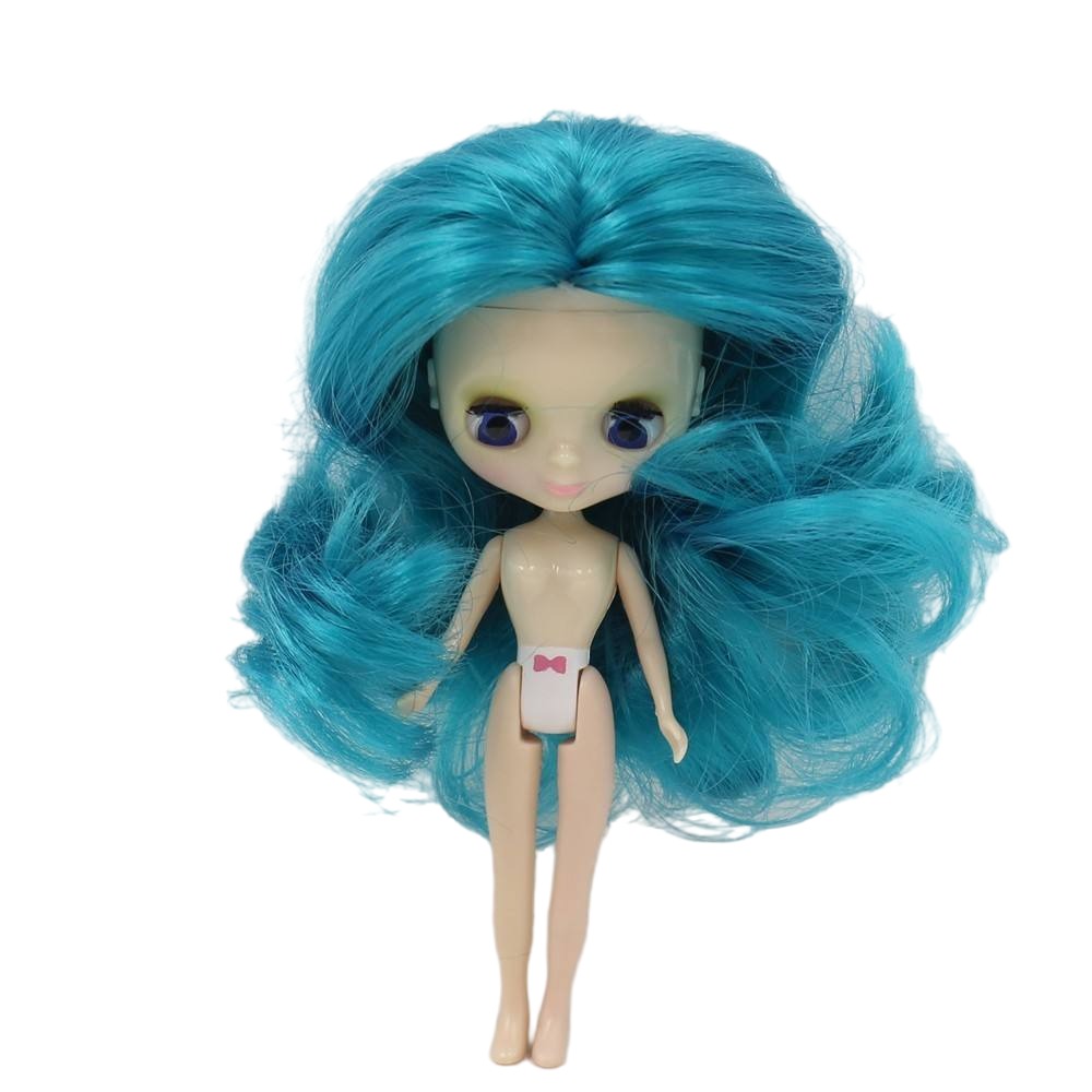 Petite Blythe Doll with Green Hair, Open/Close Eyes & Bendable Body Petite Blythe dolls