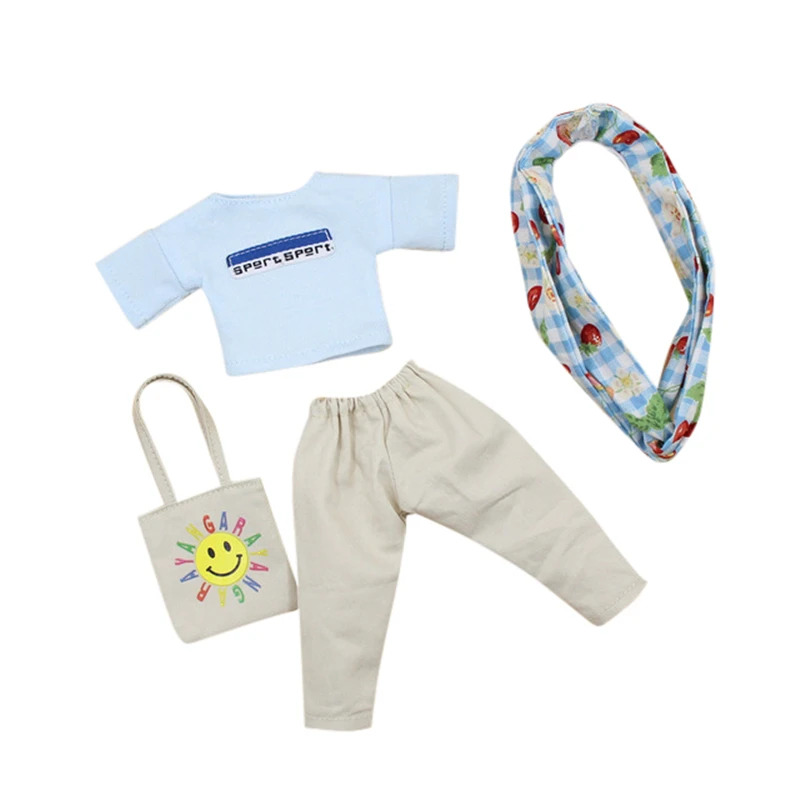 Neo Blythe Doll Shirt with Pant, Hairband & Handbag Blythe doll clothes