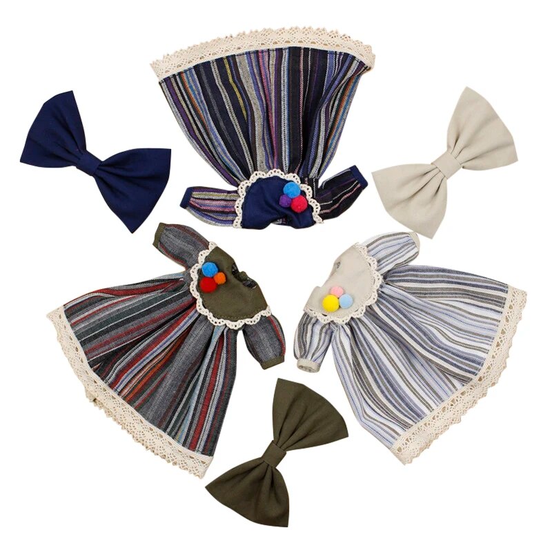 Neo Blythe Doll Stripe Printed Dress with Bowknot Blythe doll clothes