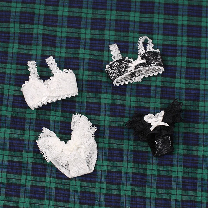 Neo Blythe Doll White Black Lace Underwear Set 1