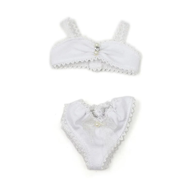 Neo Blythe Doll White Lace Underwear Suit For Plump Doll Blythe doll clothes