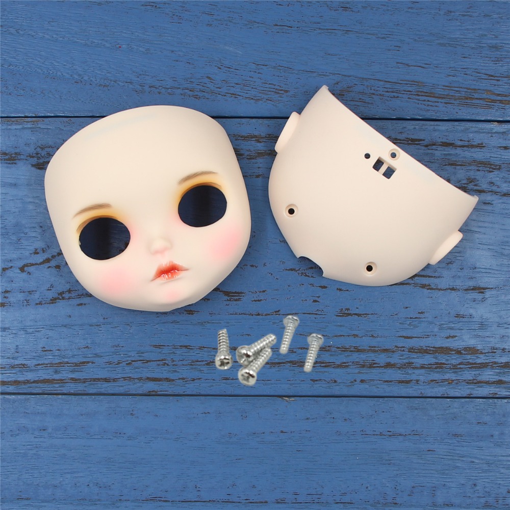 Neo Blythe Doll Matte Faceplate With Back Plate & Screws Blythe Doll Faceplates