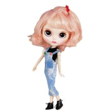 Kendra – Premium Custom Neo Blythe Doll med rosa hår, vit hud & matt pouty ansikte