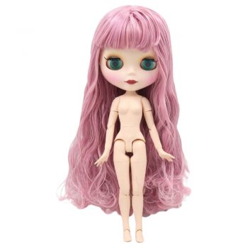 Details about   12" Takara Blythe From factory Nude Brown Pink Mix big bang hair standard Body 