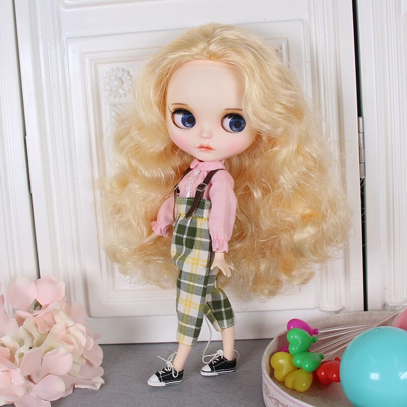 Romina – Premium Custom Blythe Doll with Full Outfit Cute Face Cute Face Premium Blythe Dolls 🆕