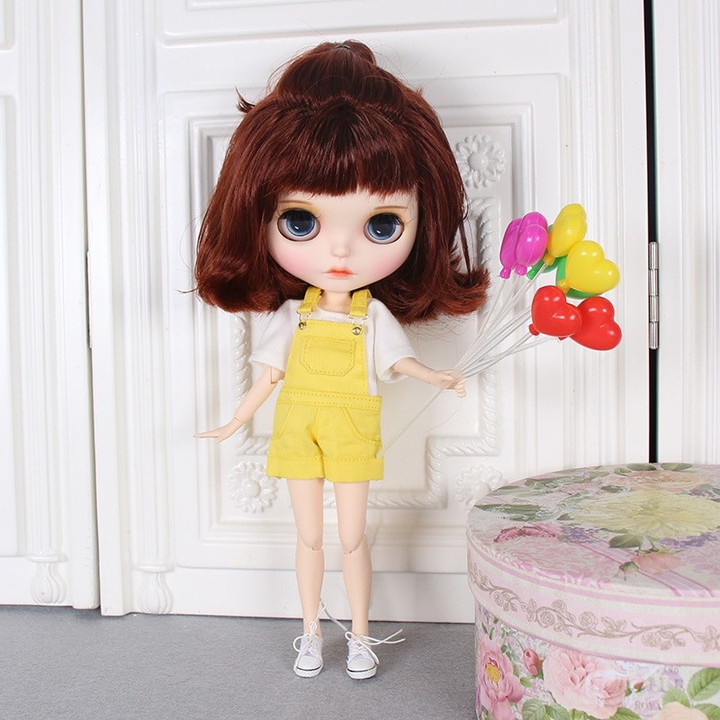 Greta – Premium Custom Blythe Doll with Full Outfit Cute Face Cute Face Premium Blythe Dolls 🆕