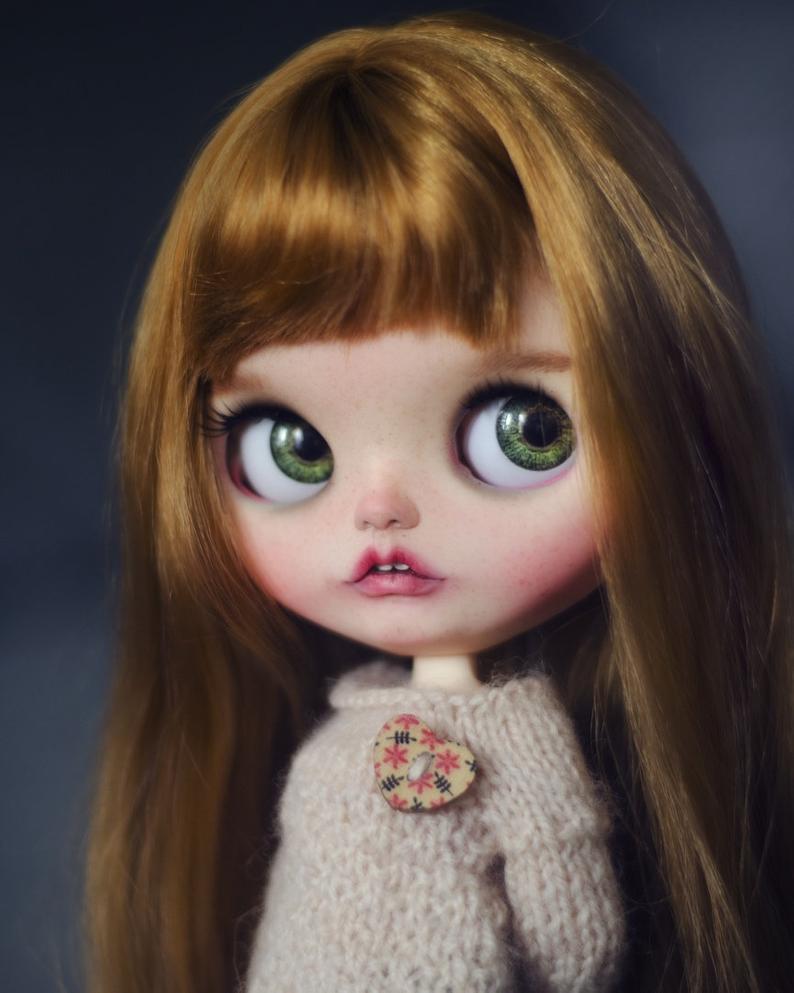 Evangeline - Custom Blythe Doll One-Of-A-Kind OOAK Custom Blythe Doll ⭐