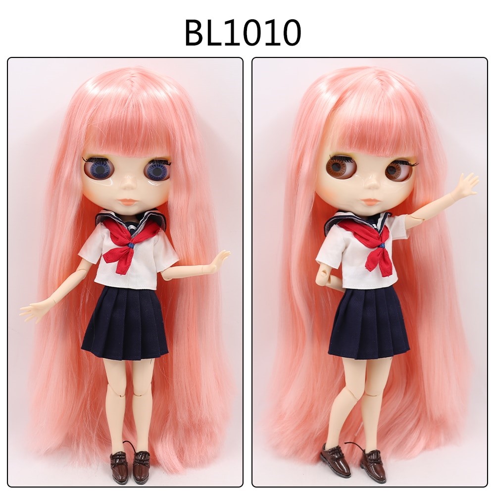 Cheyenne – Custom Blythe Doll with Full Outfit Jointed Body Blythe Doll Combos Pink Hair Blythe