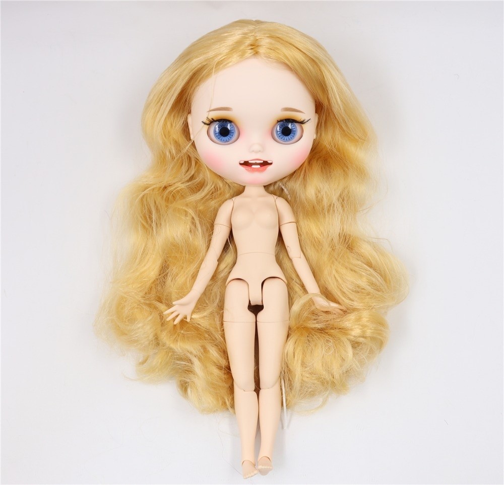 TBL Neo Blythe Doll Blond Hair Jointed Body Yellow Hair Blythe