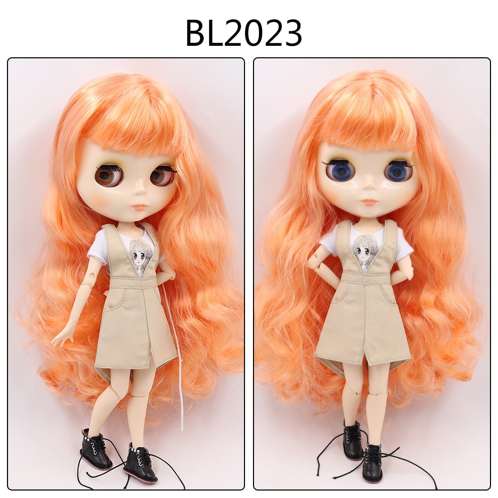 Sierra – Custom Blythe Doll with Full Outfit Jointed Body Blythe Doll Combos Orange Hair Blythe