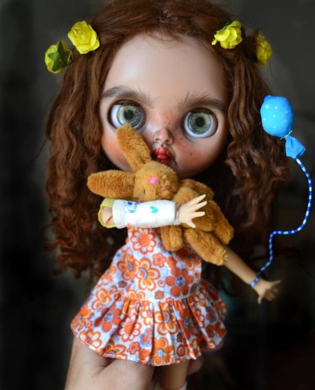 Virginia - Custom Blythe Doll One-Of-A-Kind OOAK Custom Blythe Doll (OOAK)
