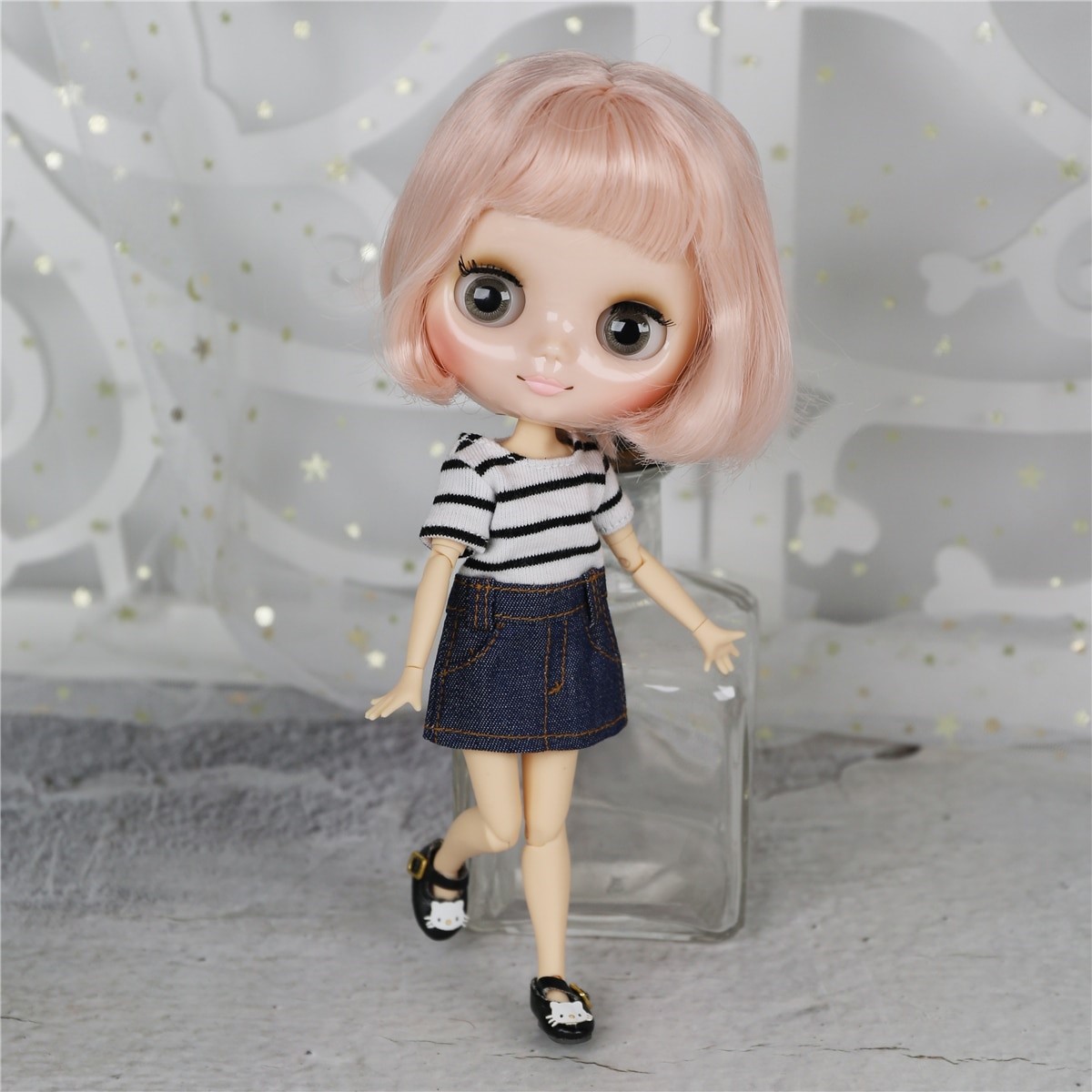 Middie Blythe Doll with Pink Hair, Tilting-Head & Jointed Body Middie Blythe Dolls