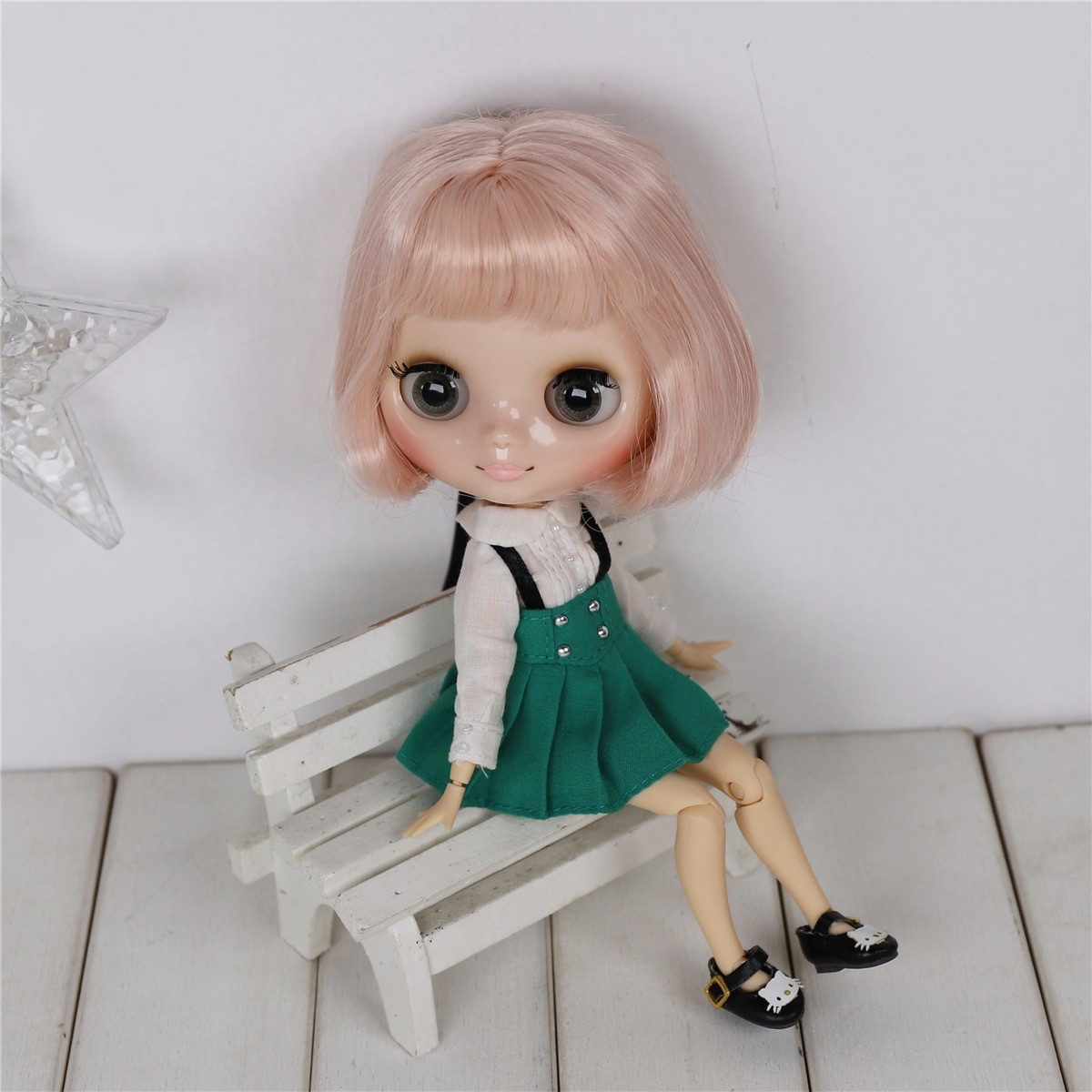 Middie Blythe Doll with Pink Hair, Tilting-Head & Jointed Body Middie Blythe Dolls