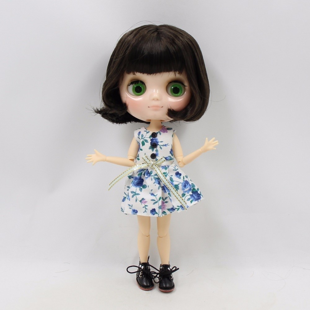 Middie Blythe Doll with Brown Hair, Tilting-Head & Jointed Body Middie Blythe Dolls