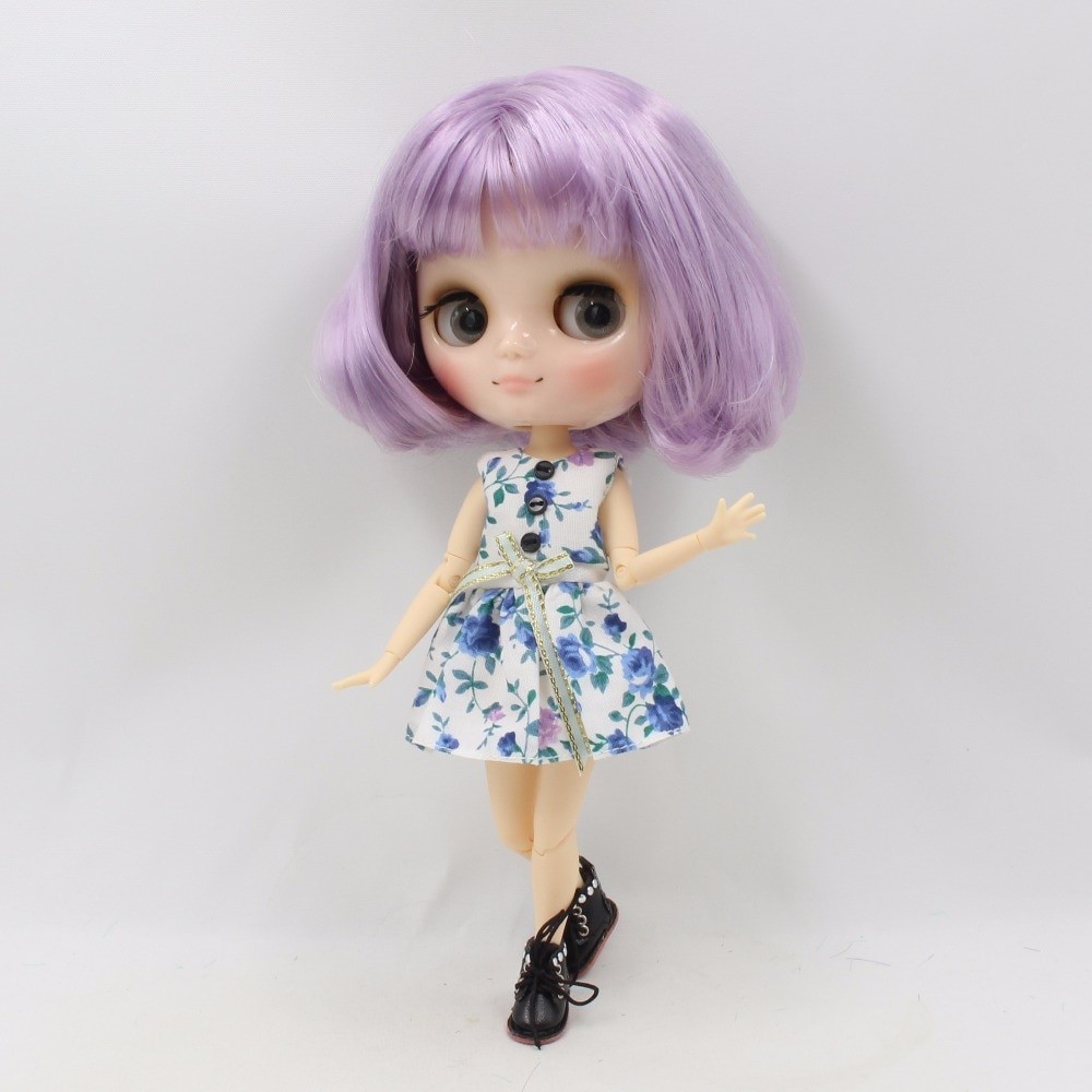 Middie Blythe Doll with Purple Hair, Tilting-Head & Jointed Body Middie Blythe Dolls