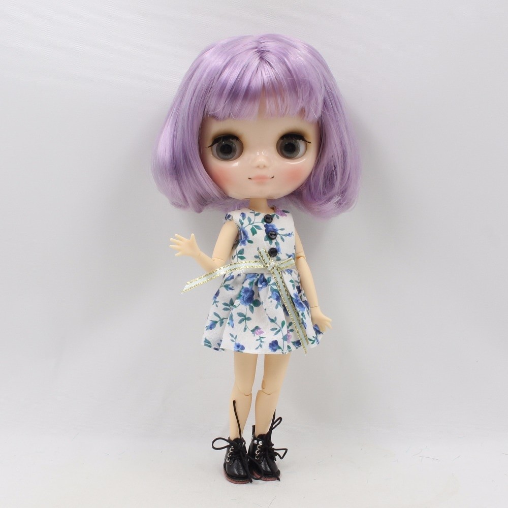 Middie Blythe Doll with Purple Hair, Tilting-Head & Jointed Body Middie Blythe Dolls