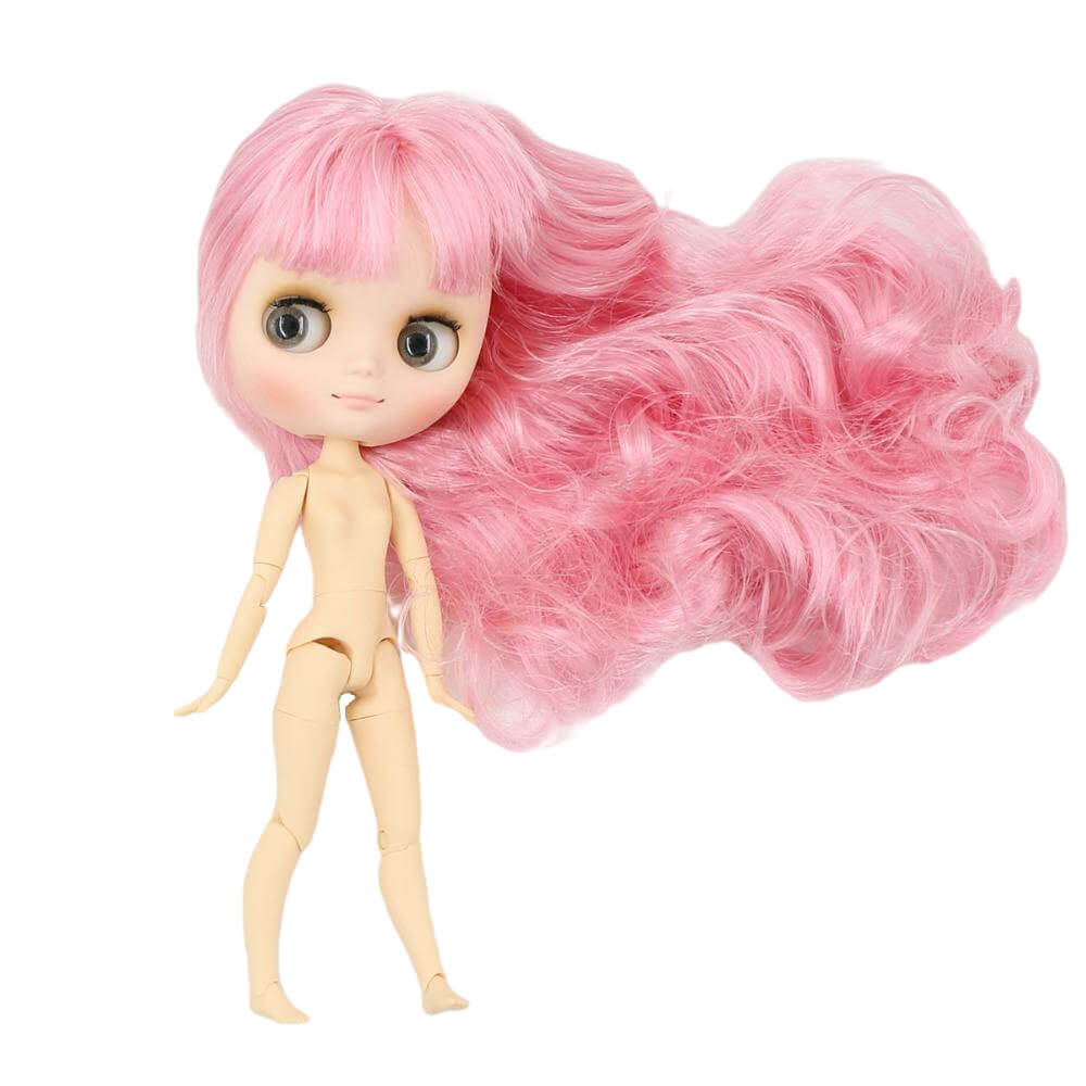 Middie Blythe Muñeca con pelo rosa, cabeza inclinada y cuerpo articulado Middie Blythe Muñecas