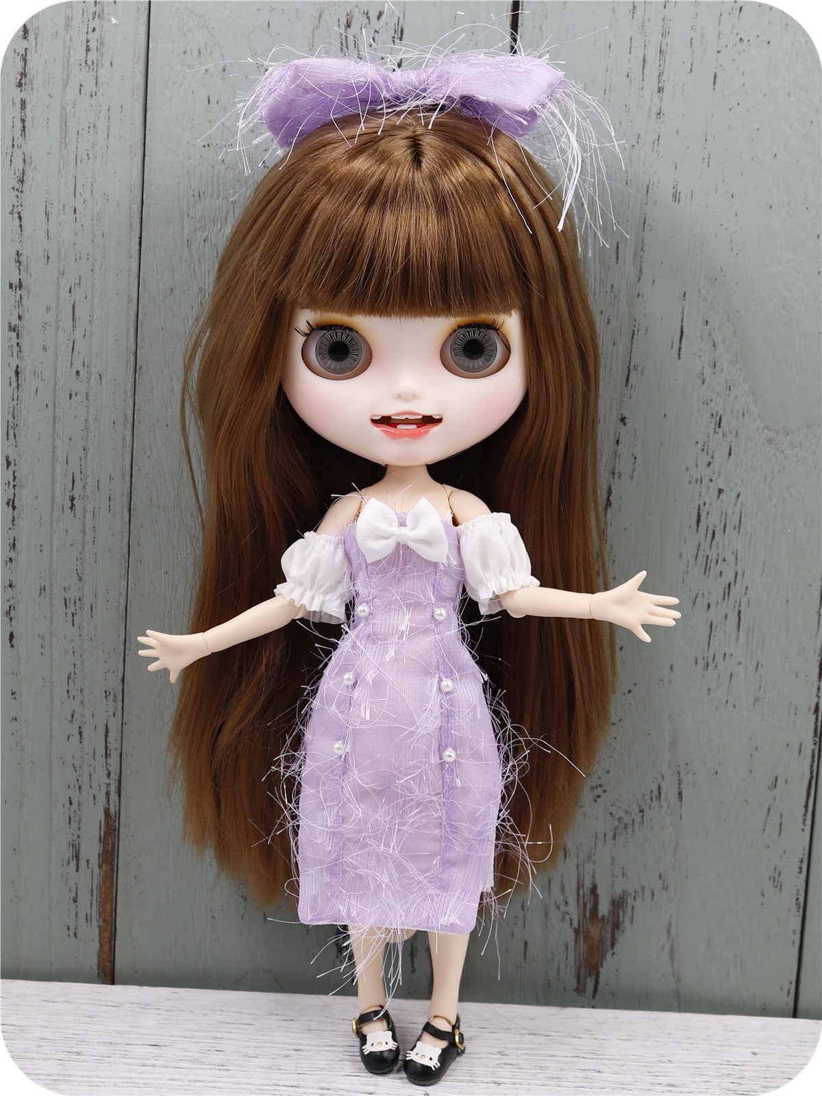 Neo Blythe Doll Cocktail Dress with Bow Neo Blythe Doll Clothes