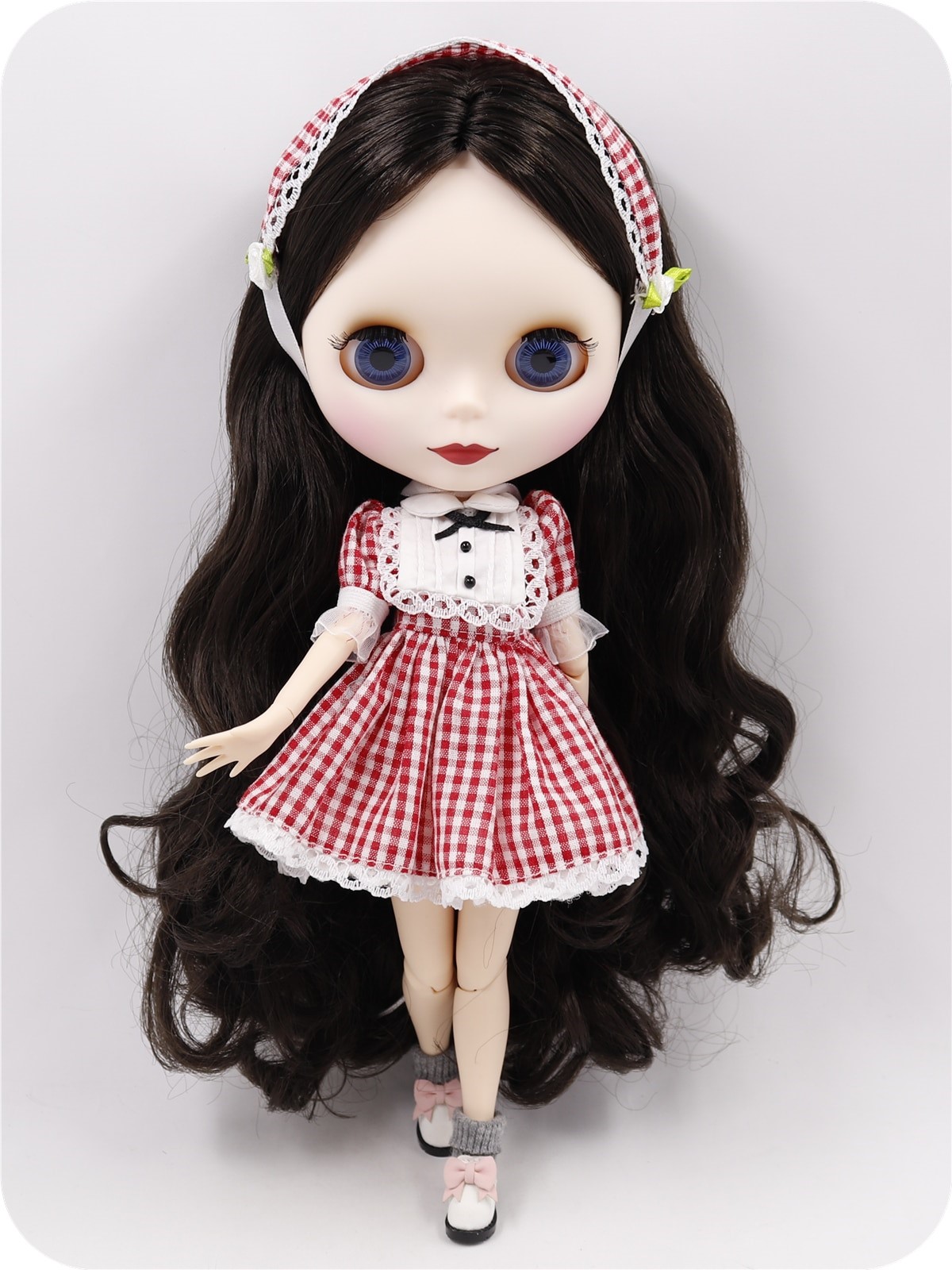 Leona – Premium Custom Blythe Doll with Cute Face Matte Face Custom Blythe Doll White Skin Custom Blythe Doll Yellow Hair Custom Blythe Doll