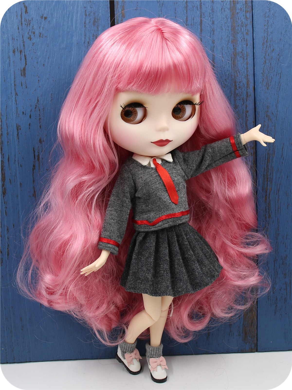 Neo Blythe Doll Puffed Suit with Hair Band Neo Blythe Doll Clothes