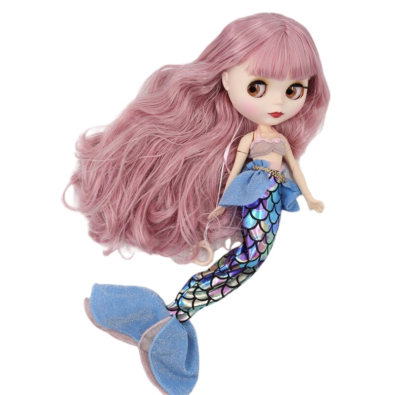 Nina – Premium Custom Neo Blythe Doll with Pink Hair, White Skin & Matte Cute Face Pink hair Cute face Matte face White skin