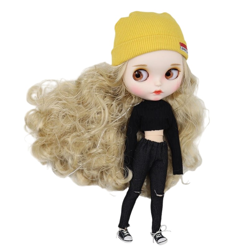Leah – Premium Custom Neo Blythe Doll with Blonde Hair, White Skin & Matte Cute Face Blonde hair Cute face Matte face White skin