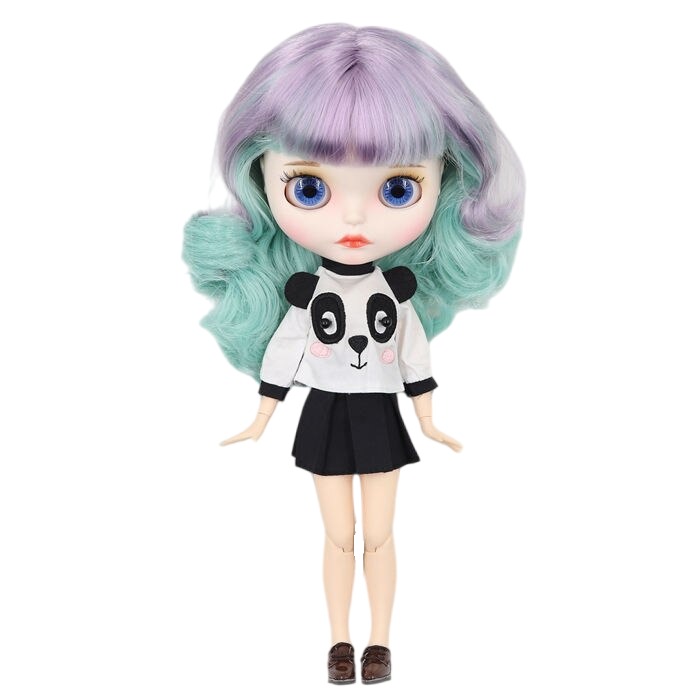 Blossom – Premium Custom Neo Blythe Doll with Multi-Color Hair, White Skin & Matte Cute Face Cute face Matte face Multi-color hair White skin
