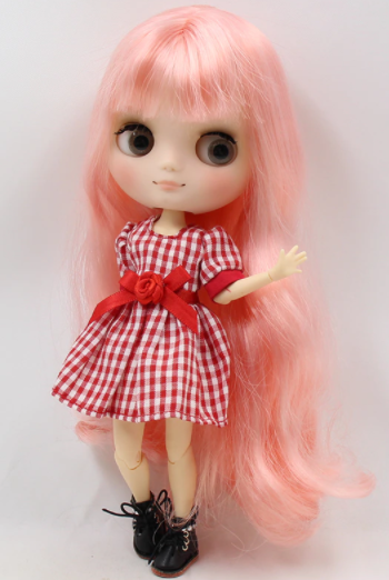 Middie Blythe Doll Pink Hair Jointed Body Middie Blythe Doll