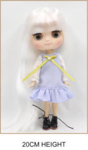 Middie Blythe Doll Silver Hair Jointed Body 1