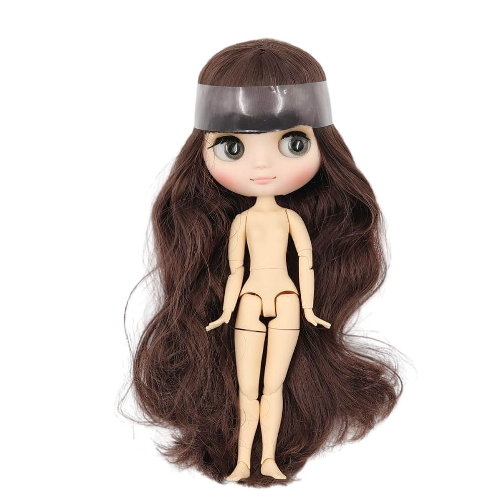 Middie Blythe Doll with Brown Hair, Tilting-Head & Jointed Body Middie Blythe Dolls