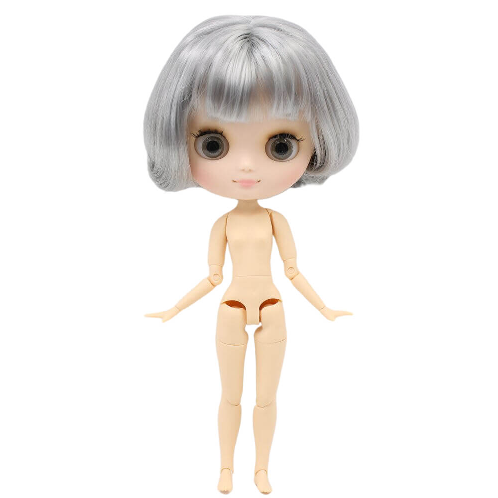 Middie Blythe Doll with Grey Hair, Tilting-Head & Jointed Body Middie Blythe Dolls