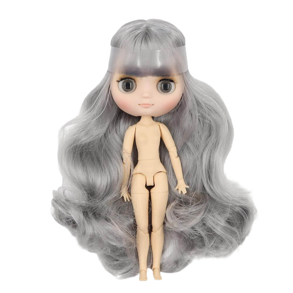 Middie Blythe Doll with Grey Hair, Tilting-Head & Jointed Body Middie Blythe Dolls