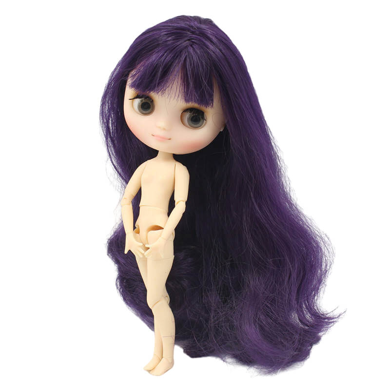 Middie Blythe Doll with Purple Hair, Tilting-Head & Jointed Body Middie Blythe Dolls