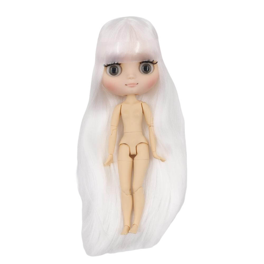 Middie Blythe Doll with White Hair, Tilting-Head & Factory Jointed Body Middie Blythe Dolls