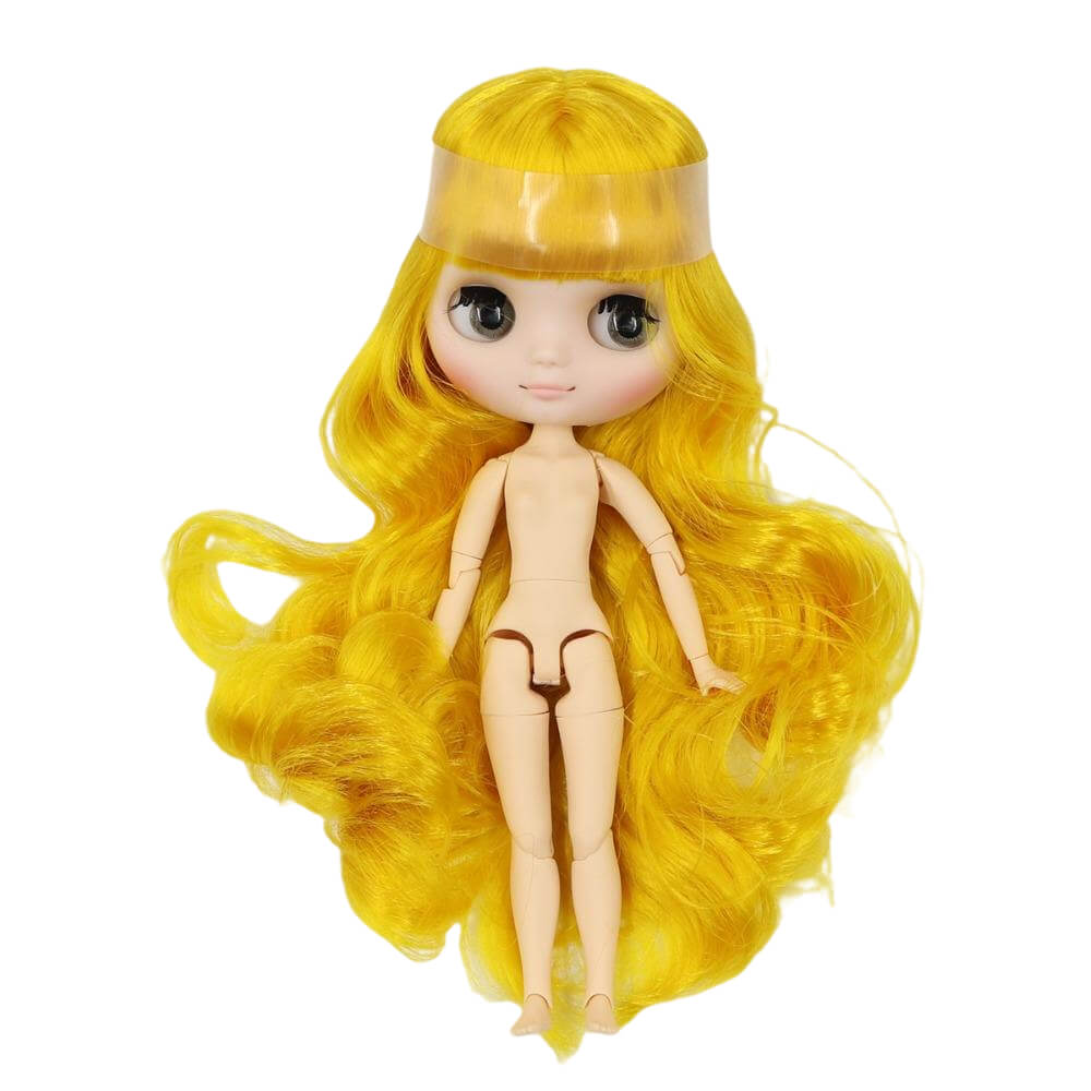 Middie Blythe Лялька з жовтим волоссям, нахиленою головою та з’єднаним тілом Middie Blythe ляльки
