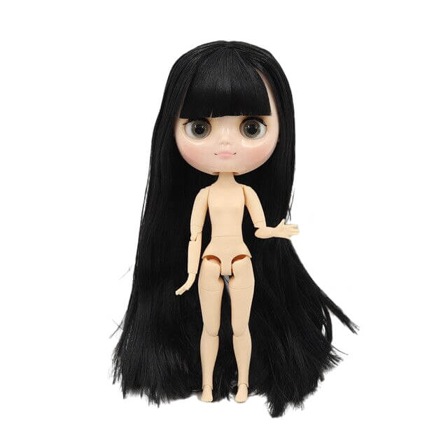 20 cm Middie Blythe Doll Nude Jointed Body Factory Afro Hair Matte Face Diy Toys 