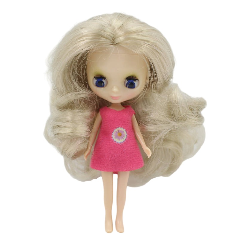 Petite Blythe Doll with Blonde Hair, Open/Close Eyes & Bendable Body Petite Blythe dolls