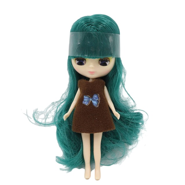 Petite Blythe Doll with Green Hair, Open/Close Eyes & Bendable Body Petite Blythe dolls