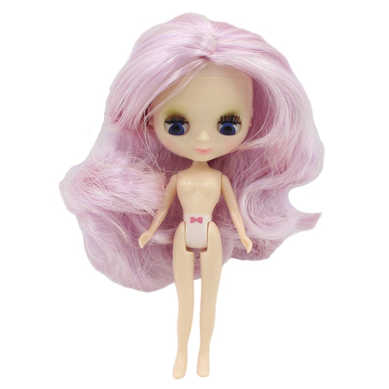Petite Blythe Doll with Purple Hair, Open/Close Eyes & Bendable Body Petite Blythe dolls