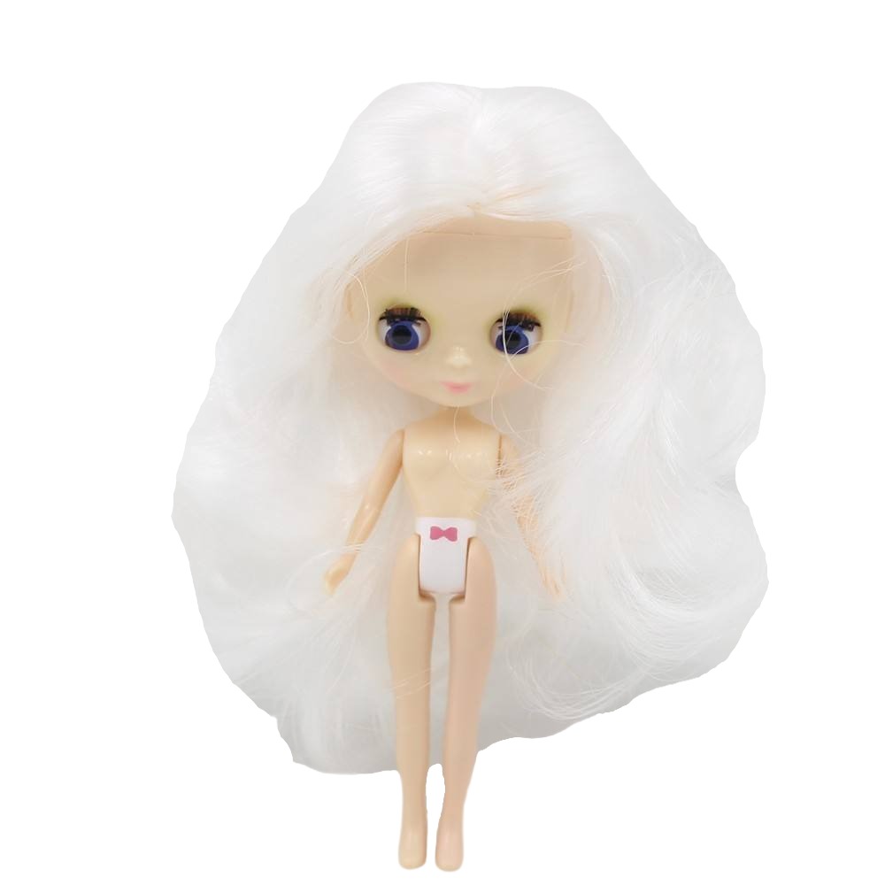 Petite Blythe Doll with Silver Hair, Open/Close Eyes & Bendable Body Petite Blythe dolls