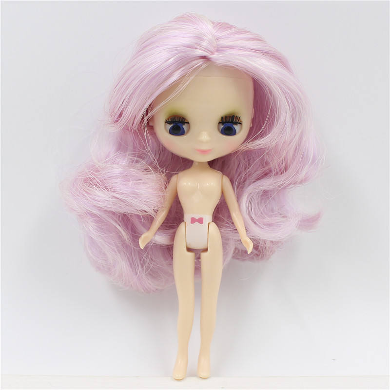 Petite Blythe Doll with Purple Hair, Sleepy Eyes & Bendable Body Petite Blythe Dolls
