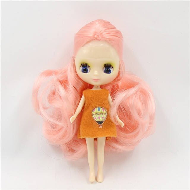 Petite Blythe Doll with Pink Hair, Sleepy Eyes & Bendable Body Petite Blythe Dolls