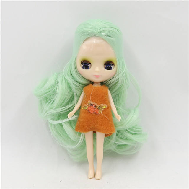 Petite Blythe Doll with Mint Hair, Sleepy Eyes & Bendable Body Petite Blythe Dolls