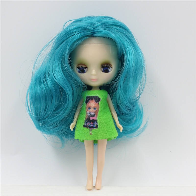 Petite Blythe Doll with Turquoise Hair, Sleepy Eyes & Bendable Body Petite Blythe Dolls