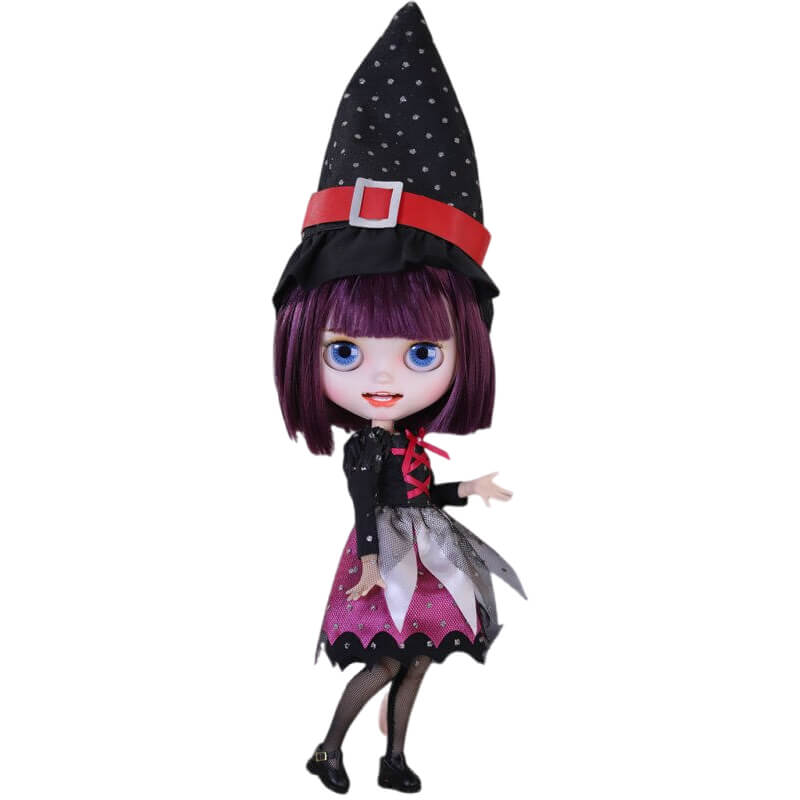 Vernice – Premium Custom Neo Blythe Doll with Purple Hair, White Skin & Matte Smiling Face Matte face Purple hair Smiling face White skin