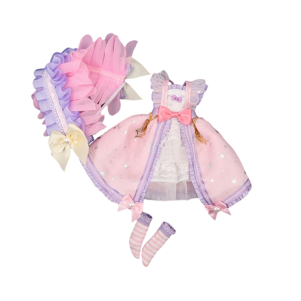 Neo Blythe Doll Bow Dress with Headdress & Socks Blythe doll clothes