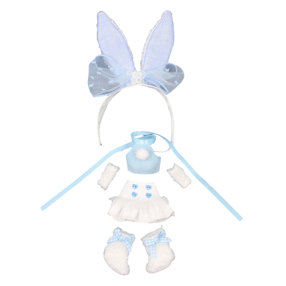 Neo Blythe Doll Top with Skirt With Bunny Headdress Blythe doll clothes