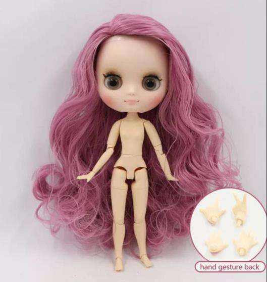 Middie Blythe Doll with Purple Hair, Tilting-Head & Jointed Body Middie Blythe Dolls