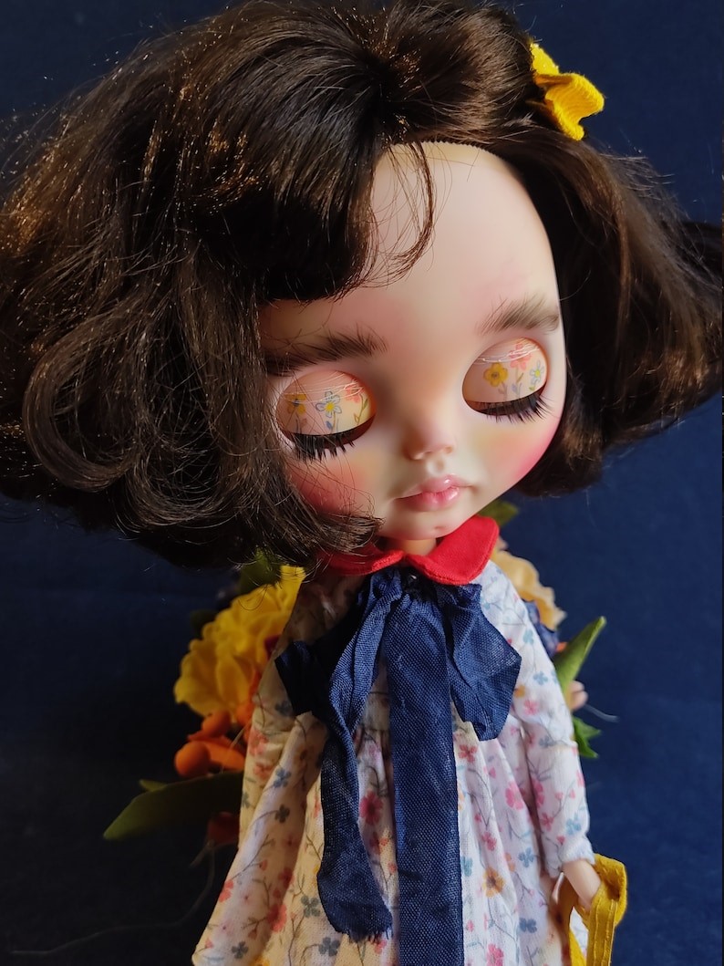 Amy - Custom Blythe Monyeka nga Usa ka Usa ka Matahom nga OOAK Custom OOAK Blythe Doll